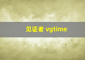 见证者 vgtime